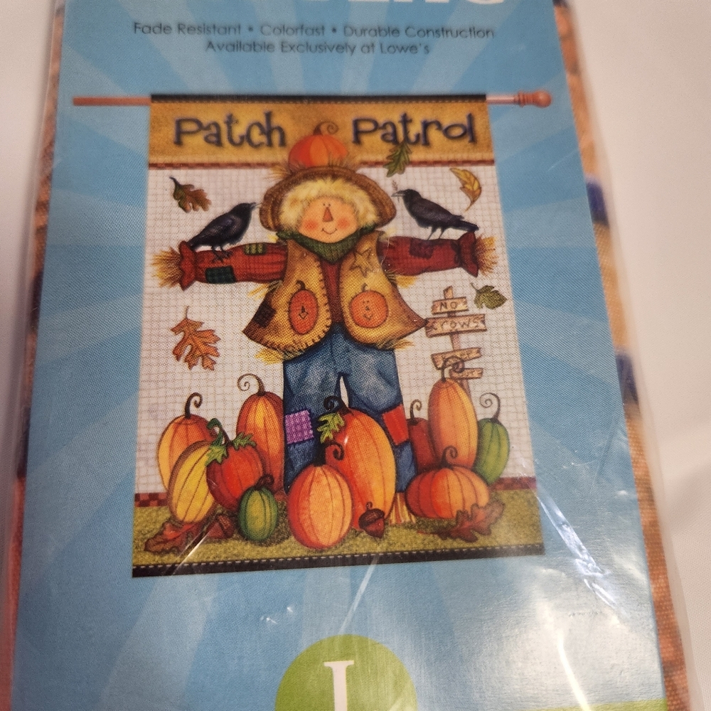 Large fall theme porch flag. New